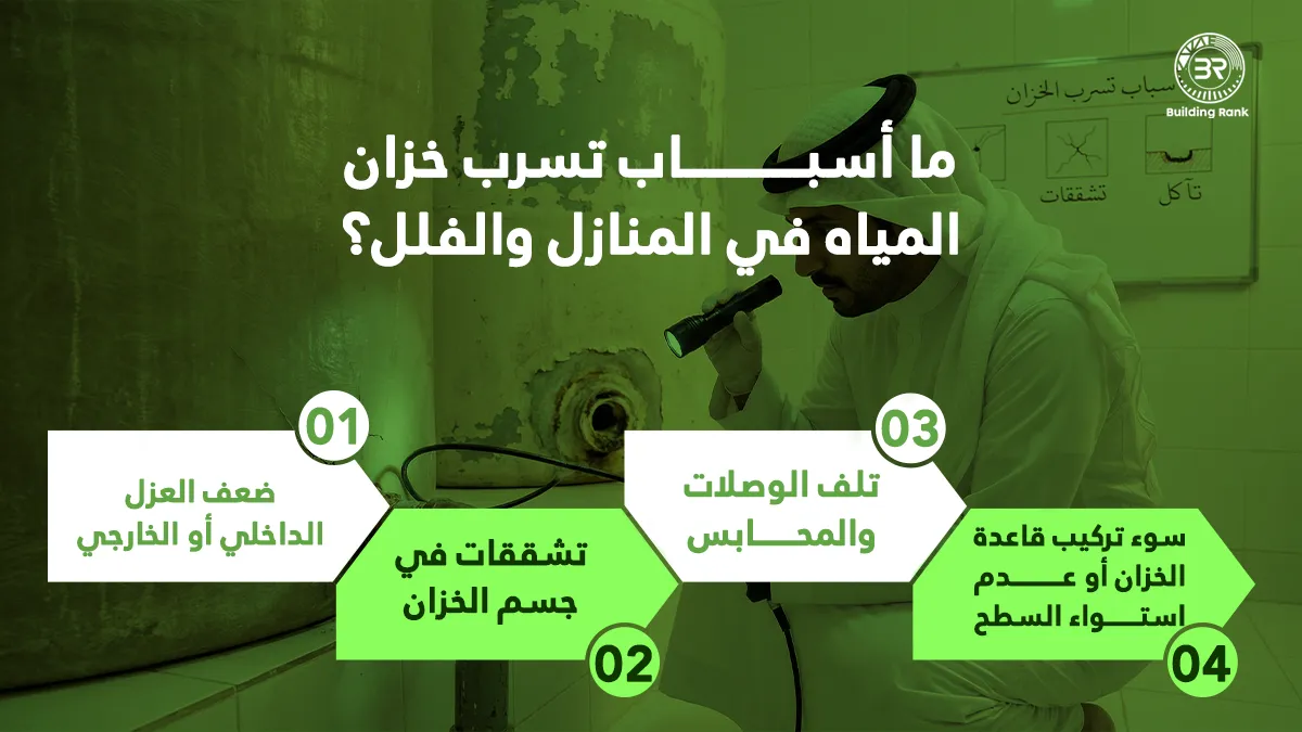 كشف تسربات الخزانات