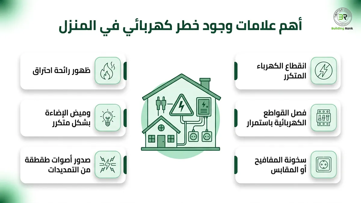 مخاطر الكهرباء في المنزل