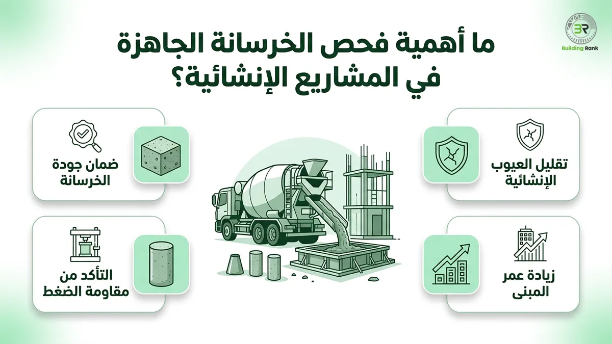 فحص الخرسانة الجاهزة