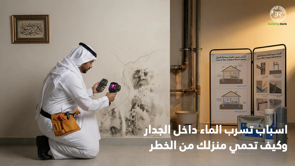 اسباب تسرب الماء داخل الجدار