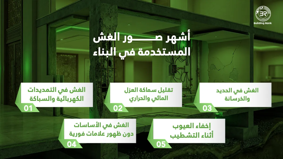 الغش في البناء